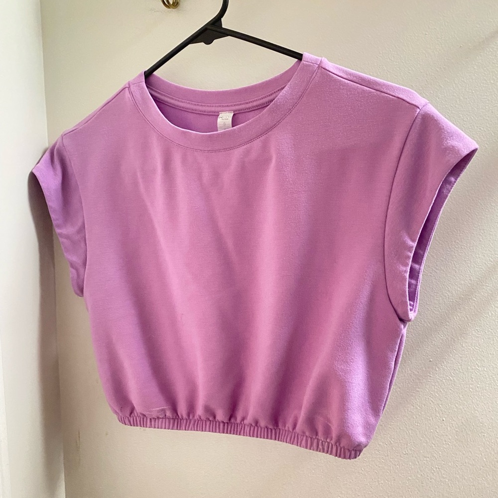 ALO Dreamy cropped short sleeve size s